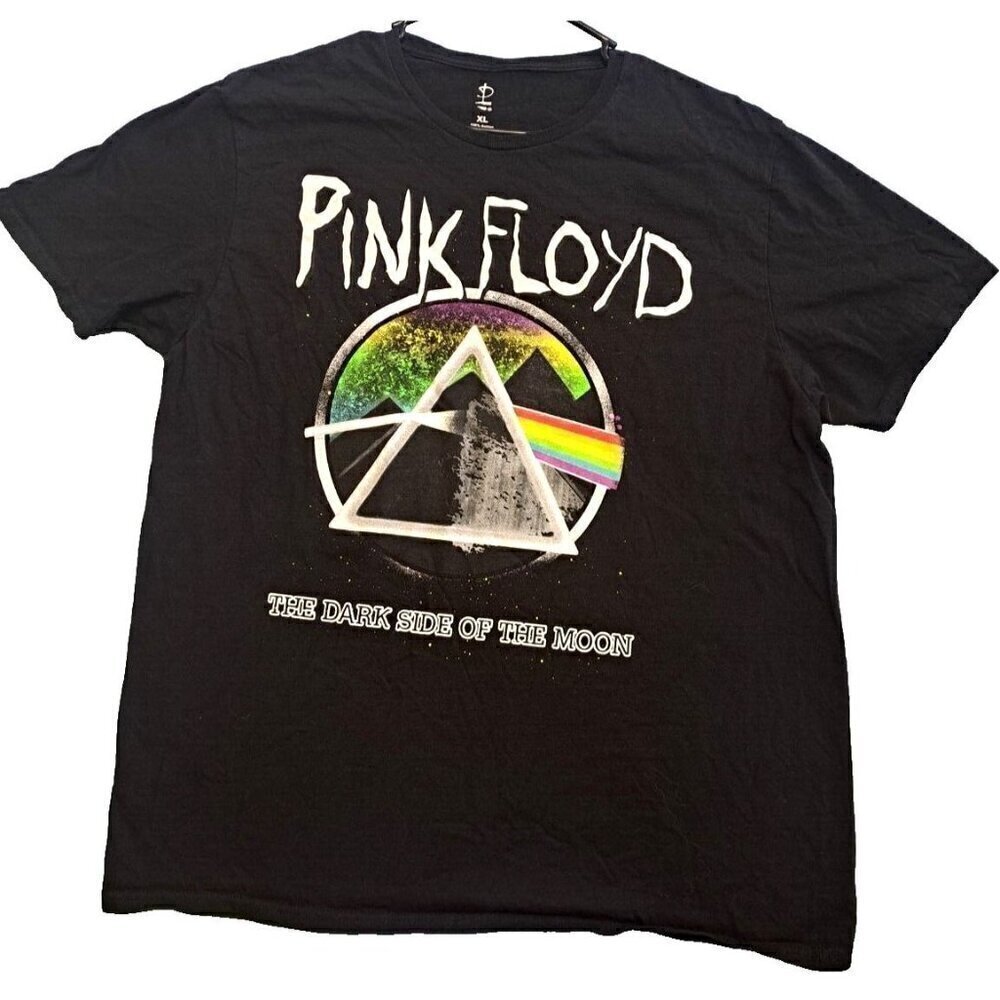 Pink Floyd Men's XL Black Graphic T-Shirt The Dark Side Of The Moon
